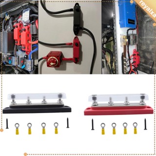 [Reyalxa] บล็อกจ่ายไฟ แถวเดียว ทองแดง 150A สําหรับรถยนต์ รถบรรทุก เรือ