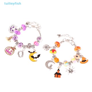 Tuilieyfish สร้อยข้อมือ กําไลข้อมืออัลลอยถัก แฮนด์เมด ปรับได้ Diy สําหรับฮาโลวีน