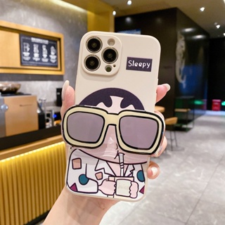 เคสโทรศัพท์มือถือ ลายแว่นกันแดดน่ารัก พร้อมขาตั้ง สําหรับ ITEL A60s S23 A49 A57 A37 A26 A56 P36 Vision 1 Plus 1 Pro