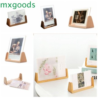 Mxgoods กรอบรูปไม้ รูปตัว U ฐานปฏิทินตั้งโต๊ะ สีบีช วอลนัท ติดตั้งง่าย สไตล์ยุโรป