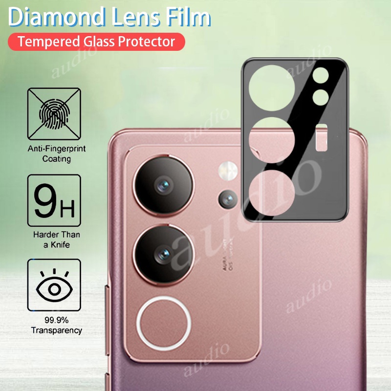 3dโค้งกระจกนิรภัยกล้องฟิล์มสําหรับvivo V29 Pro V29E V29Pro V29Lite 5Gเลนส์ป้องกันหน้าจอสําหรับVivoV2