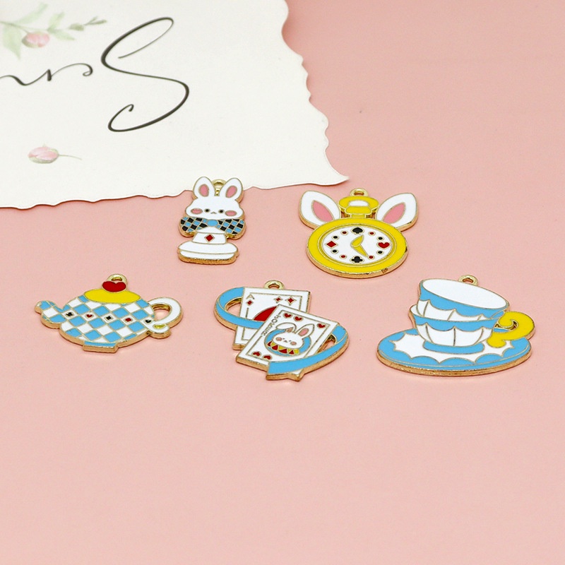จี้สร้อยคอ ต่างหู รูปการ์ตูนกระต่าย แฮนด์เมด DIY 184 2 ชิ้น ต่อล็อต - รูปที่ 5
