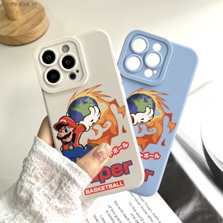 Realme C35 C30 C21Y C25Y C15 C1 เคสเรียวมี สำหรับ Super Mario เคส เคสโทรศัพท์