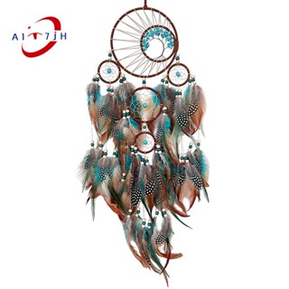 Aquablue Dreamcatcher ตาข่ายดักฝัน ต้นไม้แห่งชีวิต ตกแต่งผนัง สําหรับห้องนอน ตาข่ายดักฝัน แฮนด์เมด