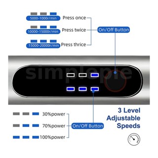 Simplepie เครื่องขัดเล็บ ไร้สาย ชาร์จ USB สําหรับเครื่องประดับ ไม้ โลหะ