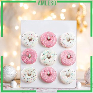 [Amleso] ขาตั้งโชว์โดนัท แบบติดผนัง สําหรับวันหยุด