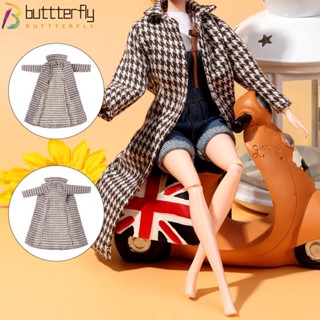 Buttterfly เสื้อคลุม ลายสก๊อต แฟชั่นฤดูหนาว สําหรับตกแต่งบ้านตุ๊กตา