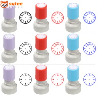Sutee นาฬิกาแสตมป์ตราประทับ ของขวัญ ของเล่นเด็ก การสอน นาฬิกาซีลหน้าปัด