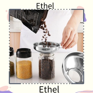 Ethel1 กรวยแยม สเตนเลส ขนาดใหญ่ พร้อมที่จับ สีเงิน สําหรับห้องครัว