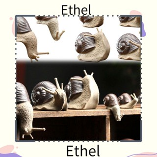 Ethel1 รูปปั้นหอยทาก ดอกไม้ แมลงจําลอง สําหรับตกแต่งบ้าน