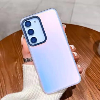 สําหรับ Samsung Galaxy A54 A34 A14 A13 A33 A53 A73 A24 A23 4G 5G J2prime J5prime J7prime เคสมือถือ Soft TPU Case เคสป้องกัน Luxury Colorful Laser 3 in 1 หลากสี เปลือกโปร่งใส เปลือกกันกระแทก