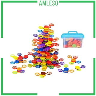 [Amleso] ของเล่นตัวต่อ รูปต้นไม้ Montessori เสริมการศึกษา สําหรับเด็กผู้ชาย และเด็กผู้หญิง