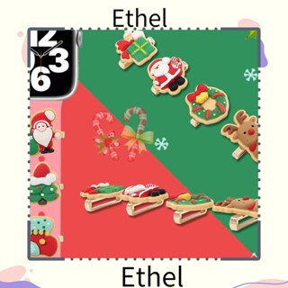 Ethel1 แหวนซิลิโคน รูปซานตาคลอส ต้นคริสต์มาส เครื่องประดับแฟชั่น สําหรับตกแต่ง