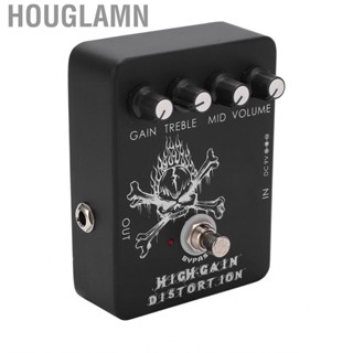 Houglamn High Gain Distortion Effect  Metal Guitar Effects 500KΩ Input 10KΩ Output for Electric Guitars