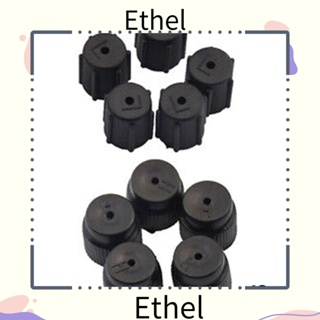 Ethel1 ฝาครอบวาล์วเครื่องปรับอากาศรถยนต์ AC แรงดันสูง ต่ํา ABS ทนทาน 10 ชิ้น