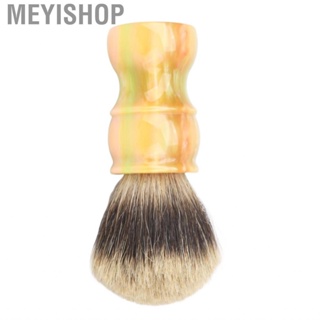 Meyishop Barber Brush Neck Duster Stable Placement Resin High Durability Exquisite Handle Synthetic Shaving for Salon Home