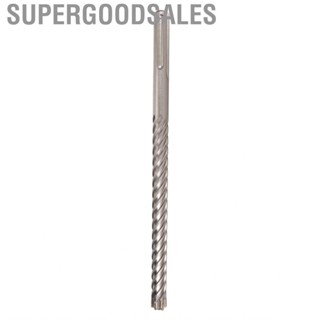 Supergoodsales Spiral Drill Bit Tool  Wide Application Carbide 6 Flute Rotary Hammer 350mm Length for Cement