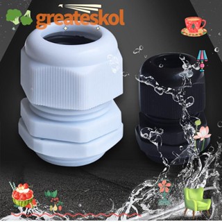 Greateskol ข้อต่อเชื่อมพลาสติก PG7 PG9 PG11 PG16 กันน้ํา IP68 สีขาว สีดํา