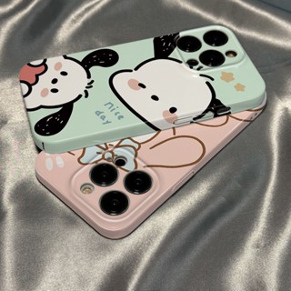 ใหม่ เคสโทรศัพท์มือถือ ซิลิโคนแข็ง กันกระแทก ลายการ์ตูน Pacha Dog น่ารัก เรียบง่าย สําหรับ Iphone 14 14promax 13pro 12 11 xs xr 78plus