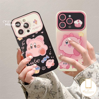 เคสโทรศัพท์มือถือ TPU นิ่ม ปิดด้านหลัง ลายการ์ตูน Kirby เค้กน่ารัก ขนาดใหญ่ สําหรับ IPhone XR 11 15 Pro Max 7 8 6 6s Plus 15 Plus 12 14 13 Pro Max X XS Max SE 2020