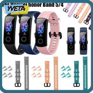 Yveta สายนาฬิกาข้อมือ สีสันสดใส แบบเปลี่ยน สําหรับ Honor Band 5 4