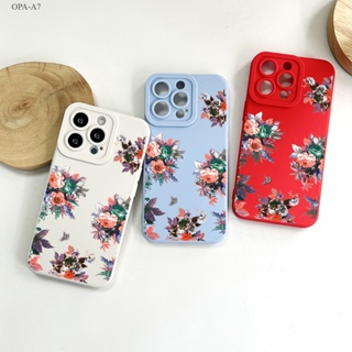 OPPO A7 A5S A12 A9 A5 A31 A3S A12E A53 A33 A15 A15S A16 A16S A93 A76 A36 A96 A57 A77S 2020 2022 Bouquet เคส