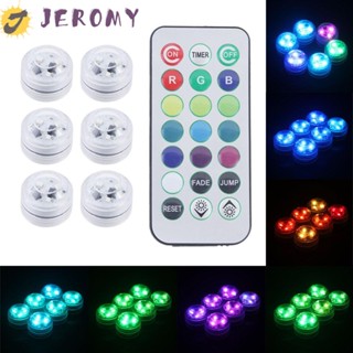 Jeromy ไฟใต้น้ํา LED RGB สําหรับตกแต่งตู้ปลา งานแต่งงาน