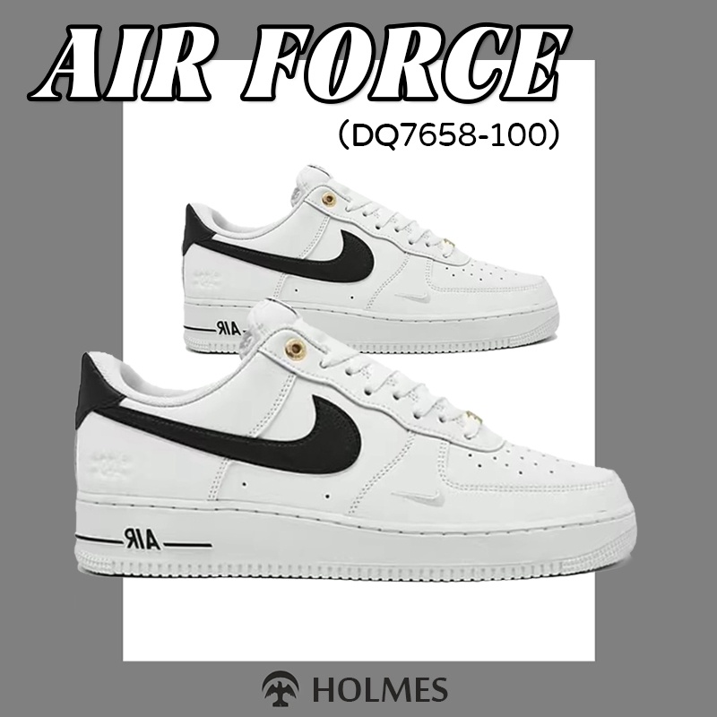 รองเท้า AIR FORCE NIKE AIR FORCE 1 LOW SE DQ7658-100 White black air force 1 sneakers 💯