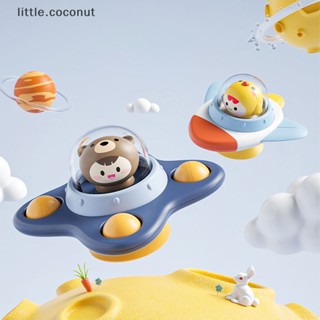 [little.coconut] ของเล่นสปินเนอร์ รูปหมี พร้อมถ้วยดูด สําหรับเด็กวัยหัดเดิน