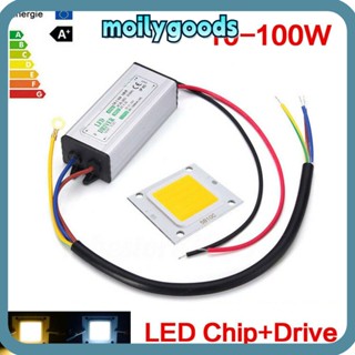 Moilyhd ชิป LED COB / วอร์มไวท์ AC 85-265V พร้อมไดรเวอร์พาวเวอร์ซัพพลาย