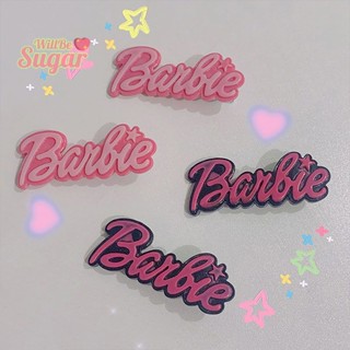 [WillBesugarT] กิ๊บติดผมอะคริลิค ลายตัวอักษร Barbie Y2K สไตล์วินเทจ สําหรับเด็กผู้หญิง [ใหม่]