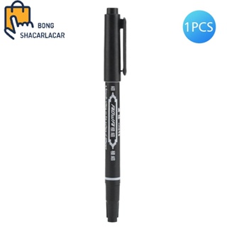 【1/5】Black Ultra-fine Double-end Marker Pen Small-end Pen Water-based Hook Line Pen