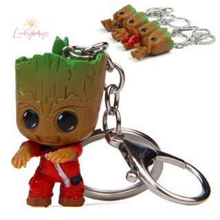 Luckybabys&gt; Guardians of Galaxy Tree Man Groot พวงกุญแจ รถ พวงกุญแจ เครื่องประดับ ใหม่