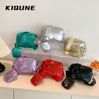 KIQUNE  กระเป๋าผู้หญิงสะพายข้าง กระเป๋าสะพาย ข้าง 2023 NEW   สวยงาม สวย ins High quality L91TYQR 37Z230910