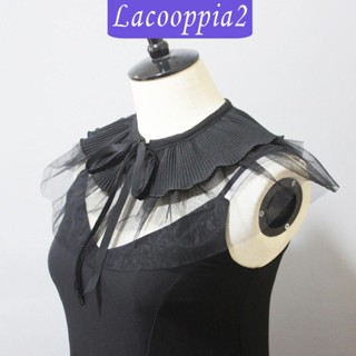 [Lacooppia2] เครื่องแต่งกายคอสเพลย์ โช้กเกอร์ คอปกปลอม ถอดออกได้ สําหรับผู้หญิง