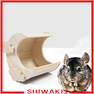 [Shiwaki1] บ้านไม้ ขนาดเล็ก ที่ทนทาน สําหรับสัตว์เลี้ยง หนูแฮมสเตอร์ กระต่าย