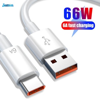 66w 6A 0.25/0.3/1/1.5/2 ม. ยืดหยุ่น USB Type C สายชาร์จเร็วมาก อัพเกรดข้อมูลโทรศัพท์สากล ส่งข้อมูล ชาร์จเร็ว สายข้อมูล USB C