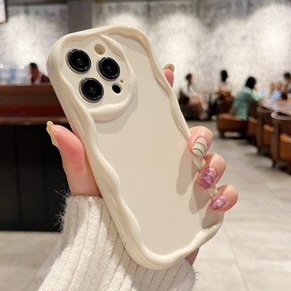 เคสโทรศัพท์มือถือซิลิโคน TPU ลายครีมคลื่น ทรงวงรี สําหรับ Realme 10 9 8 7 6 5 Pro 9i 8i 7i 5i 6i C17