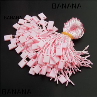 Banana1 สายคล้องป้ายแท็ก ไนล่อน สีชมพู 7 นิ้ว 1000 ชิ้น