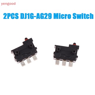 (YGD) สวิตช์ไมโครลิมิต แนวตั้ง กันน้ํา 3Pin สําหรับ Rocker Switch DJ1G-AG29 2 ชิ้น