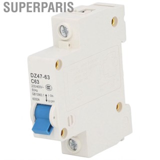 Superparis Miniature Circuit Breaker High Breaking  PA66 Nylon 63A1P Small