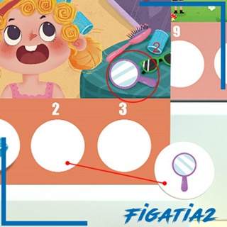 [Figatia2] หนังสือสติกเกอร์ Montessori ใช้ซ้ําได้ ของเล่นเสริมการเรียนรู้เด็ก