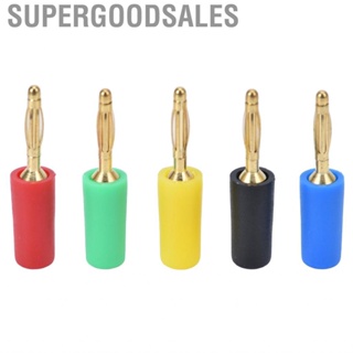 Supergoodsales Bananas Connector  Easy Installation Gold Plated Copper Banana Plug for Connection