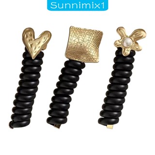 [Sunnimix1] ยางมัดผมหางม้า แบบยืดหยุ่น กันน้ํา กันลื่น น้ําหนักเบา สําหรับจัดแต่งทรงผม