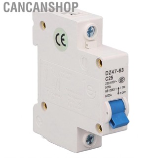 Cancanshop Circuits Breakers  1P Mini Circuit Breaker Flame Retardant DIN Rail Mount for Electrical System