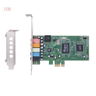 Ior การ์ดเสียง PCIE PCIE 5 1 ช่อง เสียงชัด คุณภาพเสียงดี