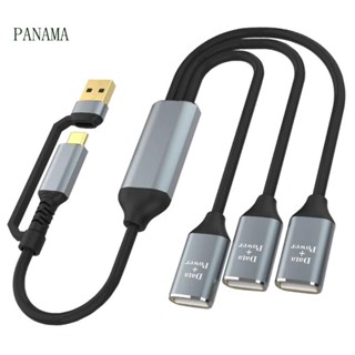 Nama สายชาร์จ USB C USB 2 0 3 in1 หลายช่อง พร้อมพอร์ต Type C สําหรับโทรศัพท์มือถือ แท็บเล็ต