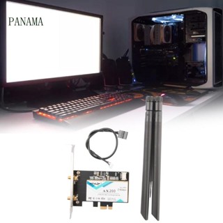 Nama การ์ด WIFI ไร้สาย WIFI 6 AX200 AX200NGW PCIe 5G 2 4Ghz BT5 0 3000M พร้อมเสาอากาศ