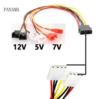 Nama Molex สายเคเบิลพัดลมระบายความร้อนคอมพิวเตอร์ 4Pin เป็น 3Pin 4 Pin สําหรับเคส PC 12V 7V 5V