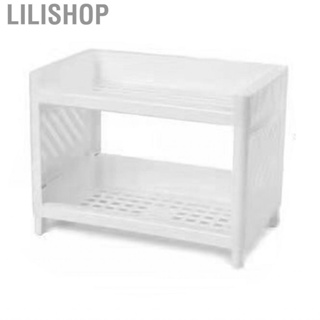 Lilishop Desk Organizer  Multifunctional Desktop Storage Shelf Double Layers for Office Household